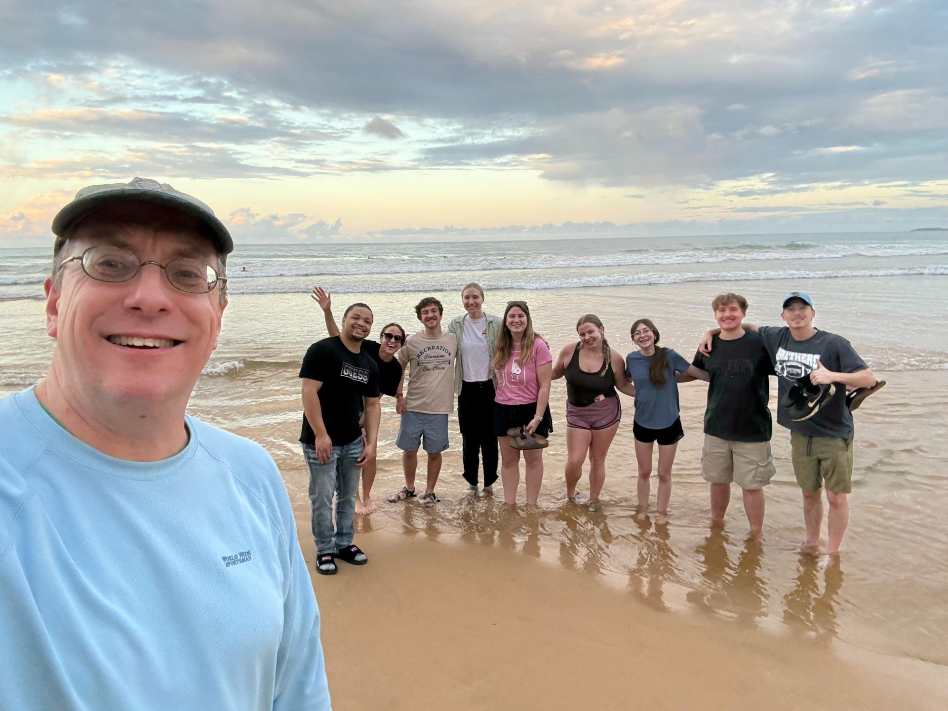 Group at the beach Puerto Rico